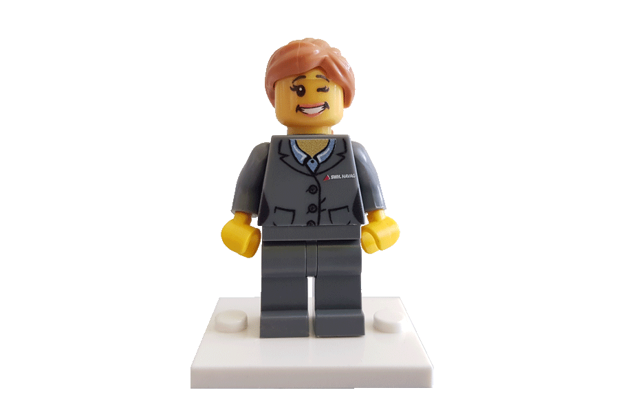 HAVAG-Fahrerin als Lego-Figur