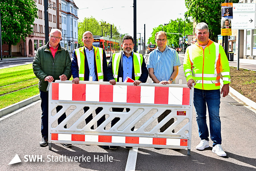 Zwei neue Bauabschnitte in der Merseburger Straße vollständig fertig