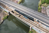 Abriss der Elisabethbrücke in vollem Gange