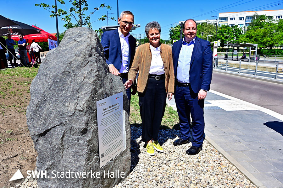 STADTBAHN Halle-Meilenstein