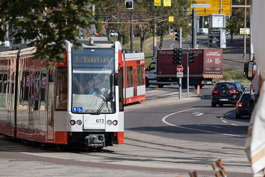 Änderungen im Liniennetz zum  21. Mitteldeutschen Marathon