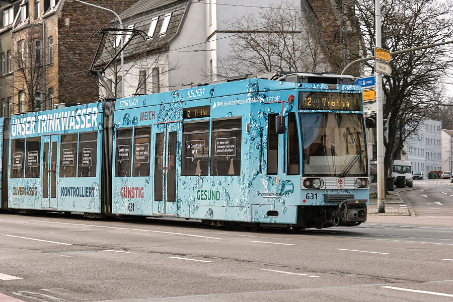 Gleisbauarbeiten in Trotha