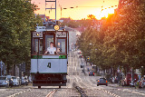Ein Oldtimer betrat seine Bühne und Halles Norden verwandelte sich in ein kleines San Francisco
