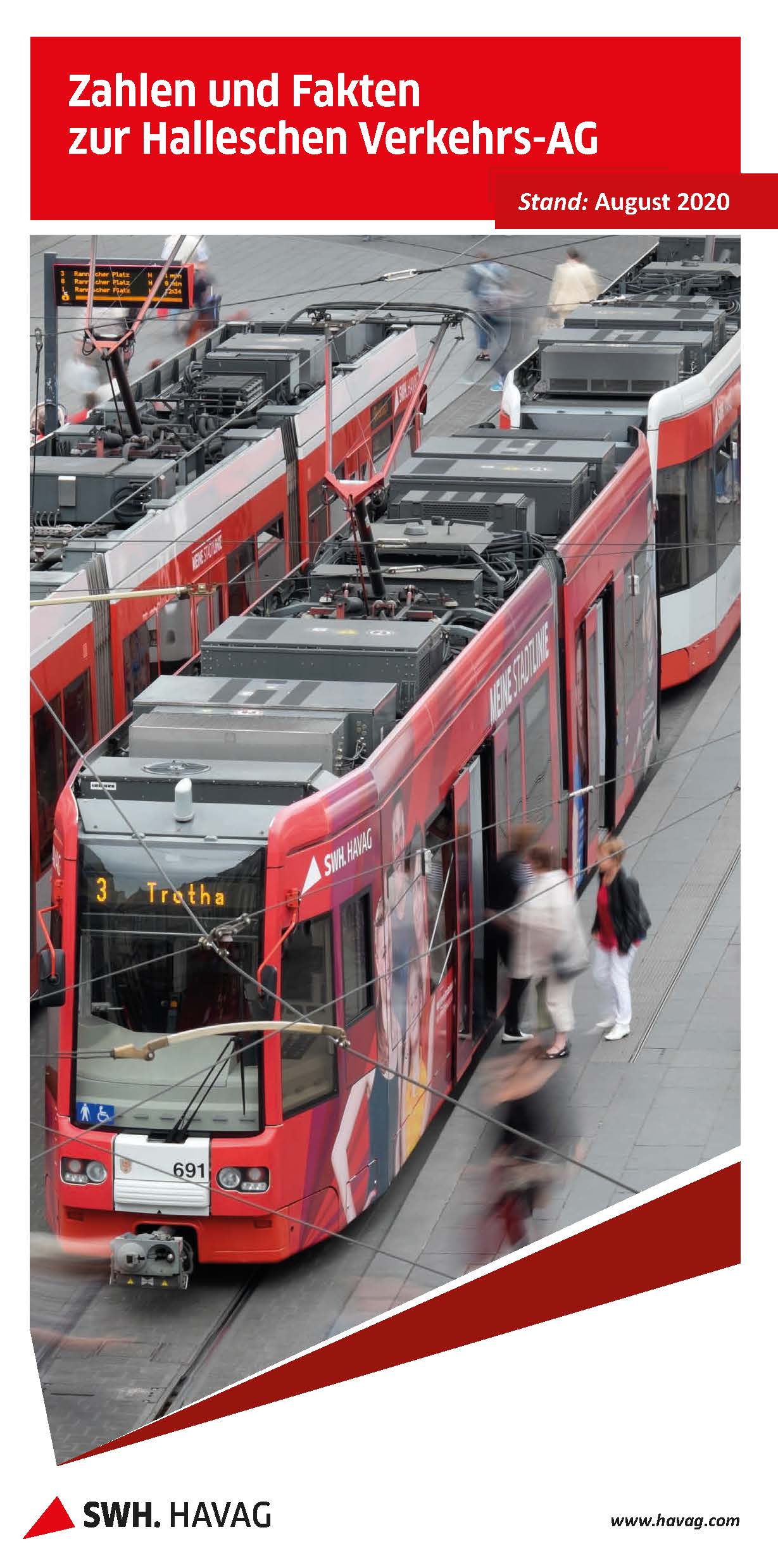Titelblatt Infobroschüre „HAVAG in Zahlen“