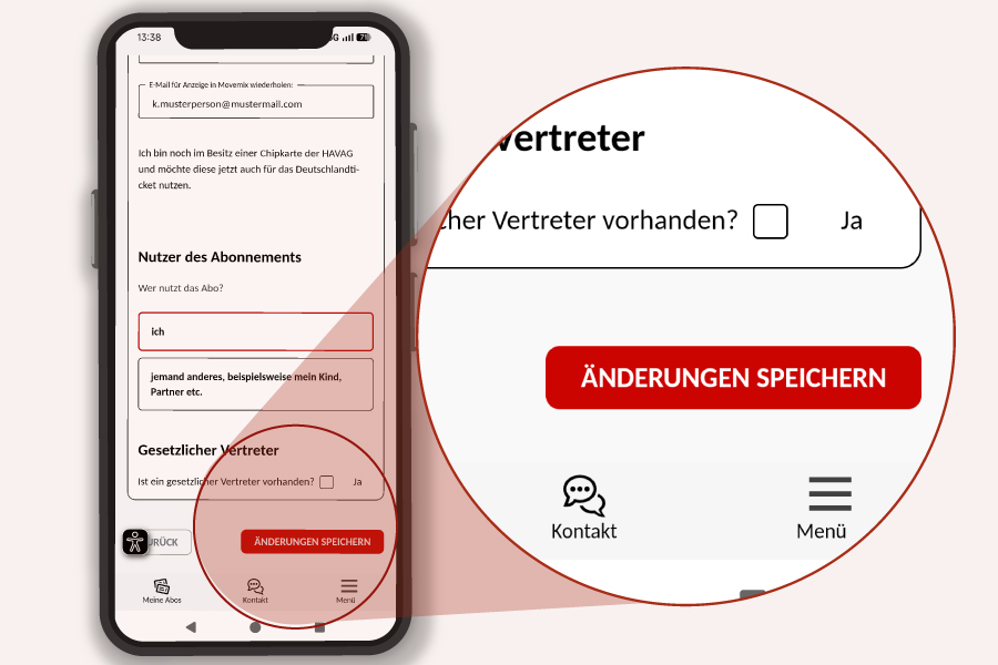5. Änderungen speichern