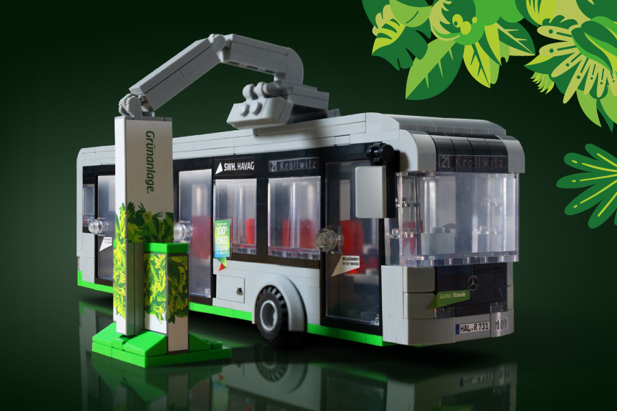 Citaro E-Bus aus LEGO Komponenten