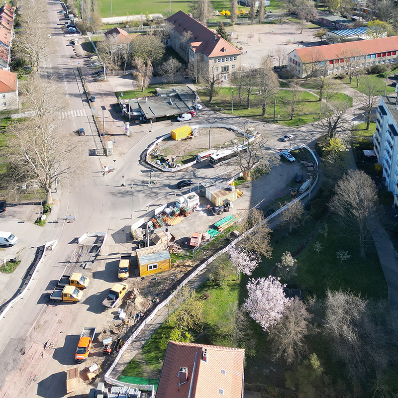 Baustelle Frohe Zukunft.