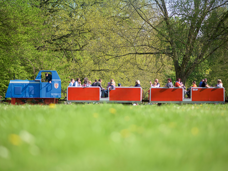 Parkeisenbahn in Halle.