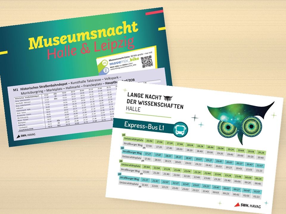 Motive zu Sonderfahrpläne für Veranstaltungen