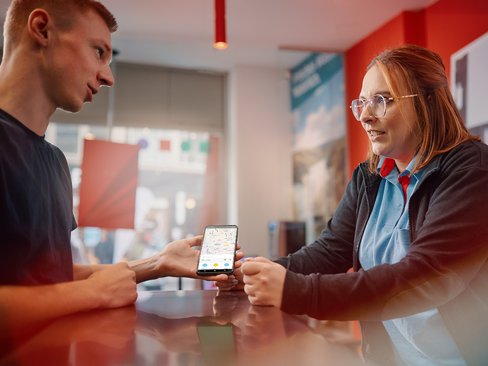 Ticketkauf im Service-Center