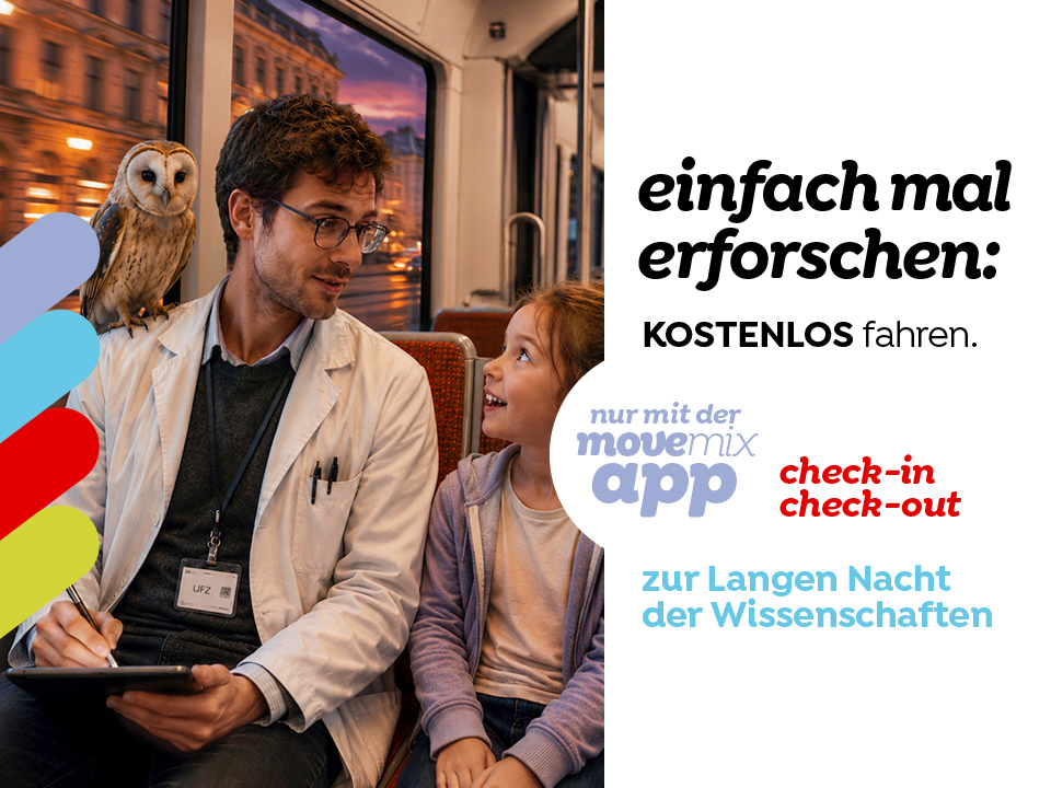 Mit movemix_app kostenlos check-in/check-out zur Langen Nacht der Wissenschaften nutzen. 