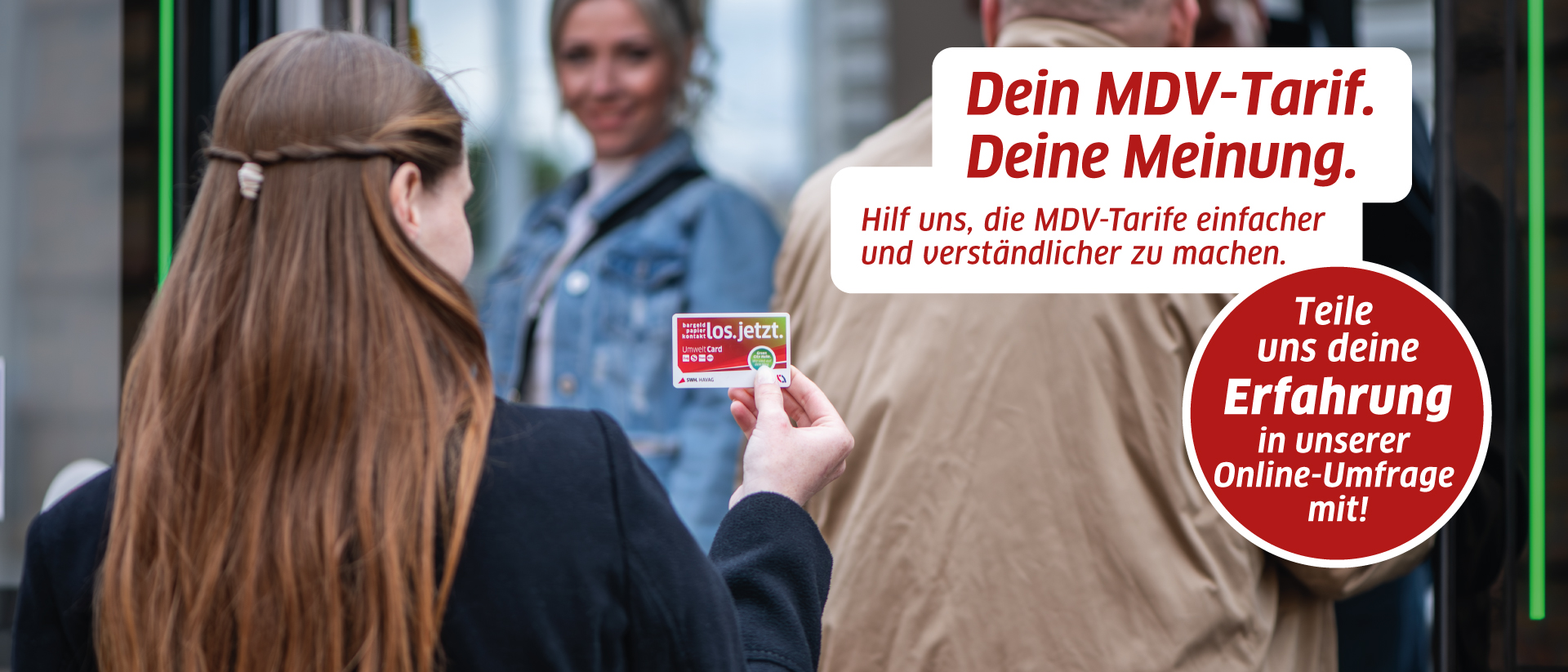 Motiv zur Online-Befragung "MDV-Tarif"