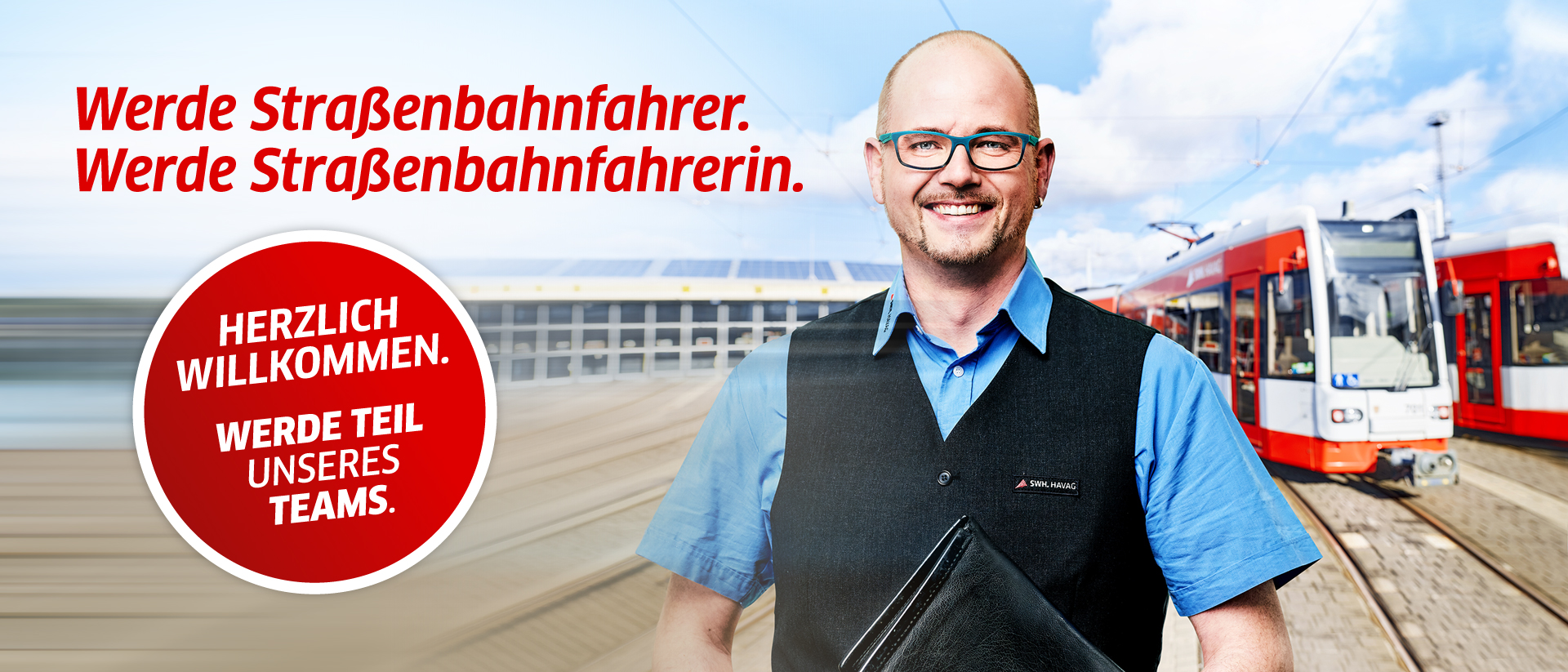 Kampagnenslider Straßenbahnfahrer gesucht