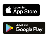 APP Store und Google Play Logos